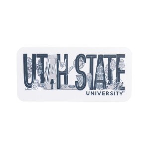 Utah State University Doodle Sticker